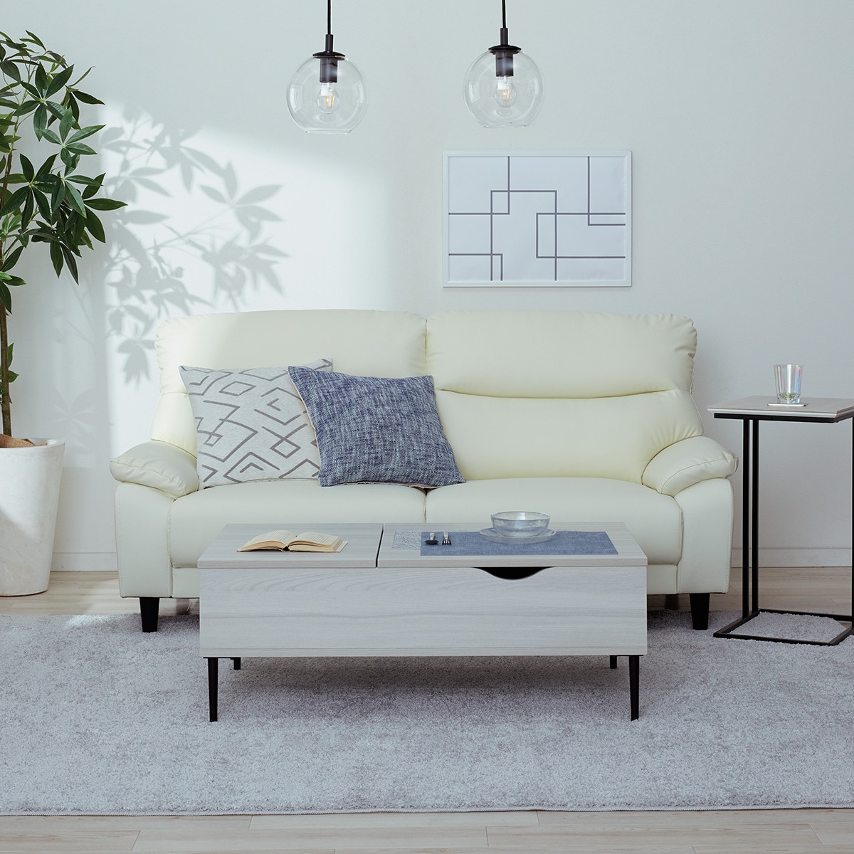 傷・汚れに強い 3人掛けソファ 合皮タイプ (MK02KD Nシールド IV