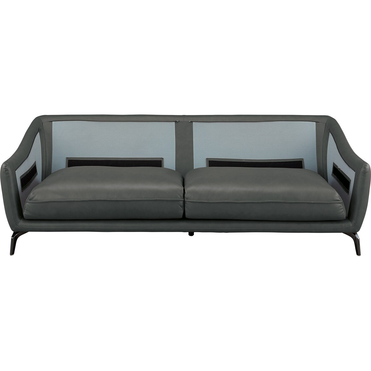 3人掛けソファ 本革(一部合成皮革)タイプ (FR01 DGR) | ニトリネット