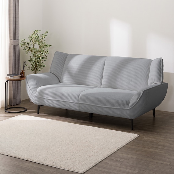 3人掛けソファ 布張りタイプ (MB03 GY) 1枚目画像