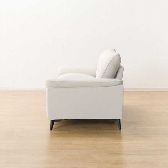 傷・汚れに強い 2人掛けソファ 合皮タイプ (WE01 IV) 10枚目画像