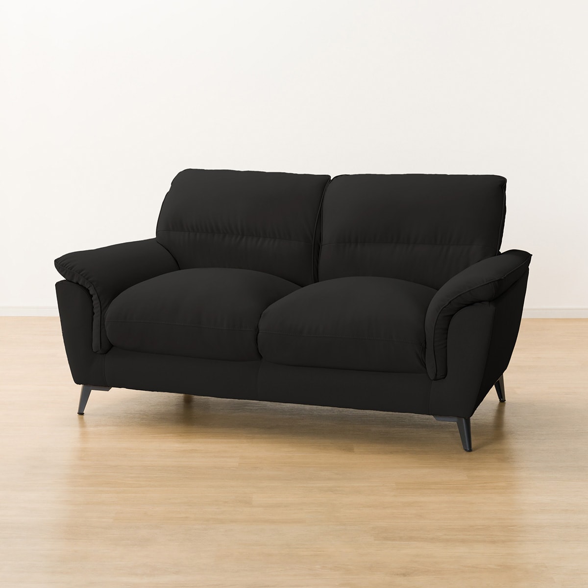 傷・汚れに強い合成皮革 2人掛けソファ(WE01 BK) | ニトリネット