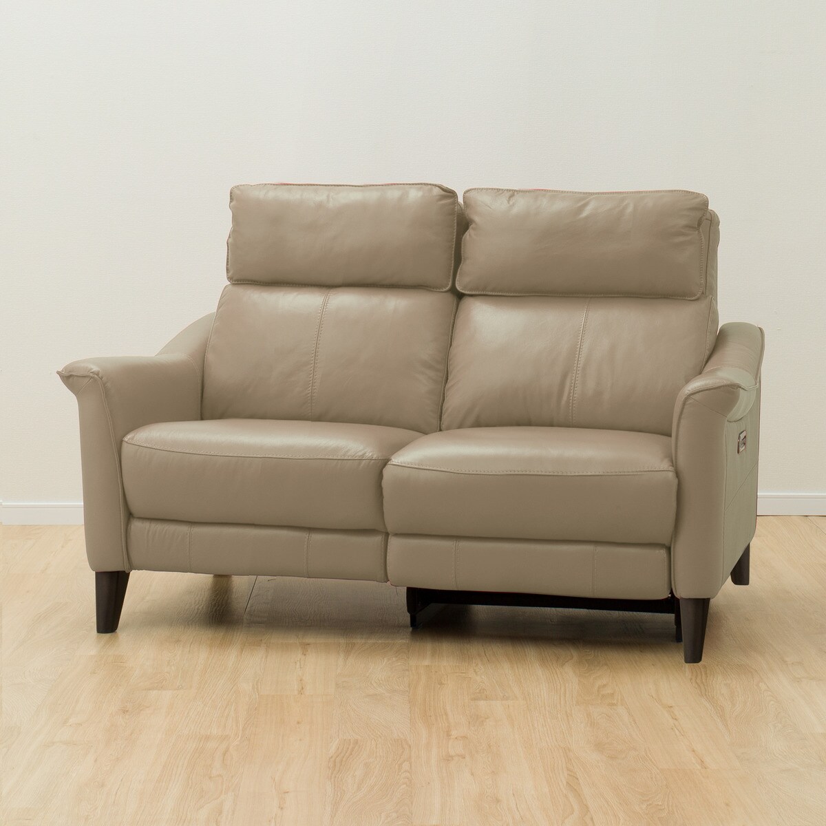 2人掛け左電動リクライニングソファ 本革(一部合成皮革)タイプ