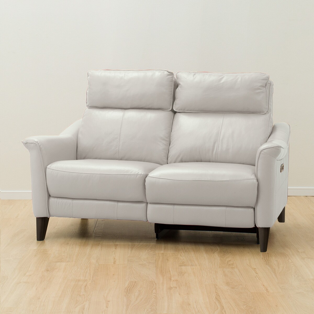 2人掛け左電動リクライニングソファ 厚革(一部合成皮革)タイプ