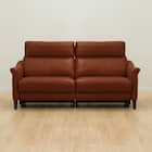 3人掛け両電動リクライニングソファ 本革(一部合成皮革)タイプ (チェリーブ セミアニリン革タイプ SK BR) 11枚目画像