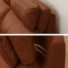 3人掛け両電動リクライニングソファ 本革(一部合成皮革)タイプ (チェリーブ セミアニリン革タイプ SK BR) 16枚目画像