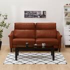 3人掛け左電動リクライニングソファ 本革(一部合成皮革)タイプ (チェリーブ セミアニリン革タイプ SK BR) 8枚目画像