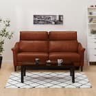 3人掛け左電動リクライニングソファ 本革(一部合成皮革)タイプ (チェリーブ セミアニリン革タイプ SK BR) 8枚目画像