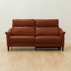 3人掛け左電動リクライニングソファ 本革(一部合成皮革)タイプ (チェリーブ セミアニリン革タイプ SK BR) 11枚目画像