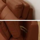 3人掛け左電動リクライニングソファ 本革(一部合成皮革)タイプ (チェリーブ セミアニリン革タイプ SK BR) 16枚目画像