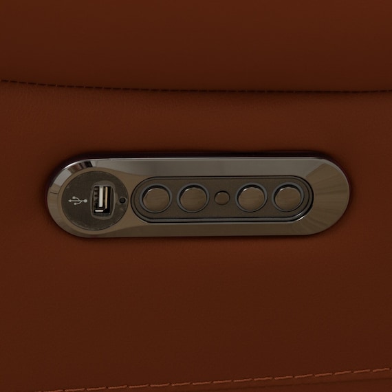 3人掛け左電動リクライニングソファ 本革(一部合成皮革)タイプ (チェリーブ セミアニリン革タイプ SK BR) 18枚目画像