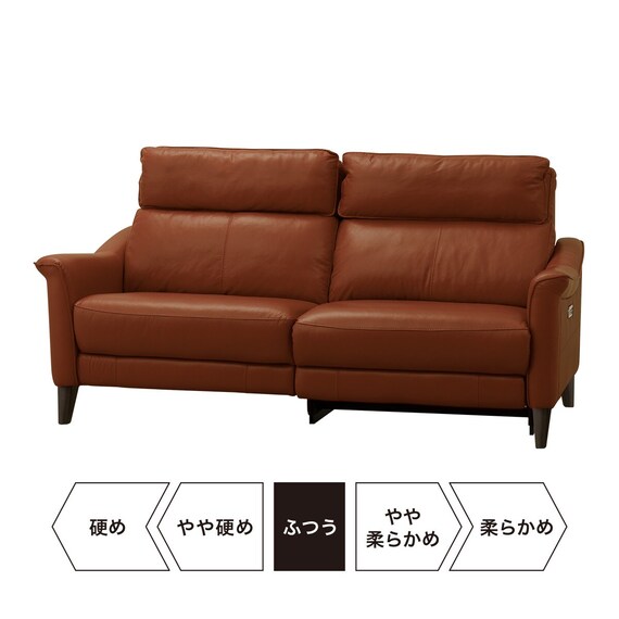 3人掛け左電動リクライニングソファ 本革(一部合成皮革)タイプ (チェリーブ セミアニリン革タイプ SK BR) 24枚目画像