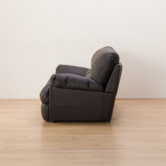 傷・汚れに強い 2人掛けソファ 合皮タイプ (ビット3KD Nシールド DBR) 9枚目画像