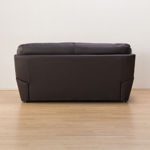 傷・汚れに強い 2人掛けソファ 合皮タイプ (ビット3KD Nシールド DBR) 10枚目画像