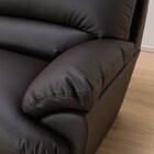 傷・汚れに強い 2人掛けソファ 合皮タイプ (ビット3KD Nシールド DBR) 15枚目画像