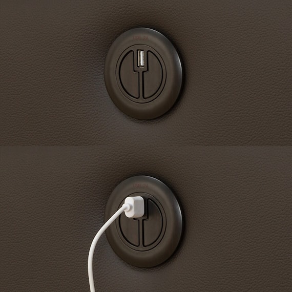 1人掛け電動リクライニングソファ 本革(一部合成皮革)タイプ (Nビリーバ2 DBR) 18枚目画像