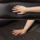 1人掛け電動リクライニングソファ 本革(一部合成皮革)タイプ (Nビリーバ2 DBR) 19枚目画像