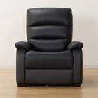 1人掛け電動リクライニングソファ 本革(一部合成皮革)タイプ (Nビリーバ2 BK) 13枚目画像