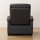 1人掛け電動リクライニングソファ 本革(一部合成皮革)タイプ (Nビリーバ2 BK) 15枚目画像