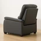 1人掛け電動リクライニングソファ 本革(一部合成皮革)タイプ (Nビリーバ2 BK) 16枚目画像