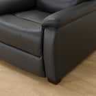 1人掛け電動リクライニングソファ 本革(一部合成皮革)タイプ (Nビリーバ2 BK) 18枚目画像