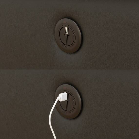 1人掛け電動リクライニングソファ 本革(一部合成皮革)タイプ (Nビリーバ2 BK) 19枚目画像