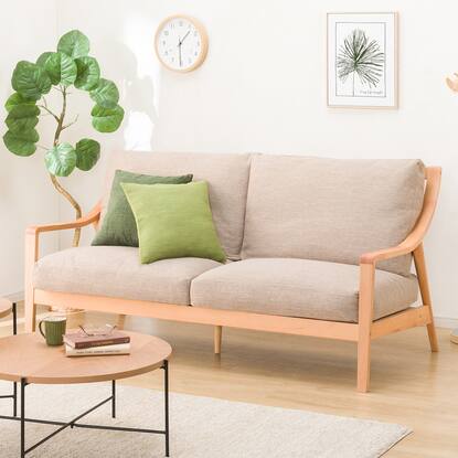 3人掛け布張りソファ(アルナス2KD DR-BE/LBR)通販 | ニトリネット  