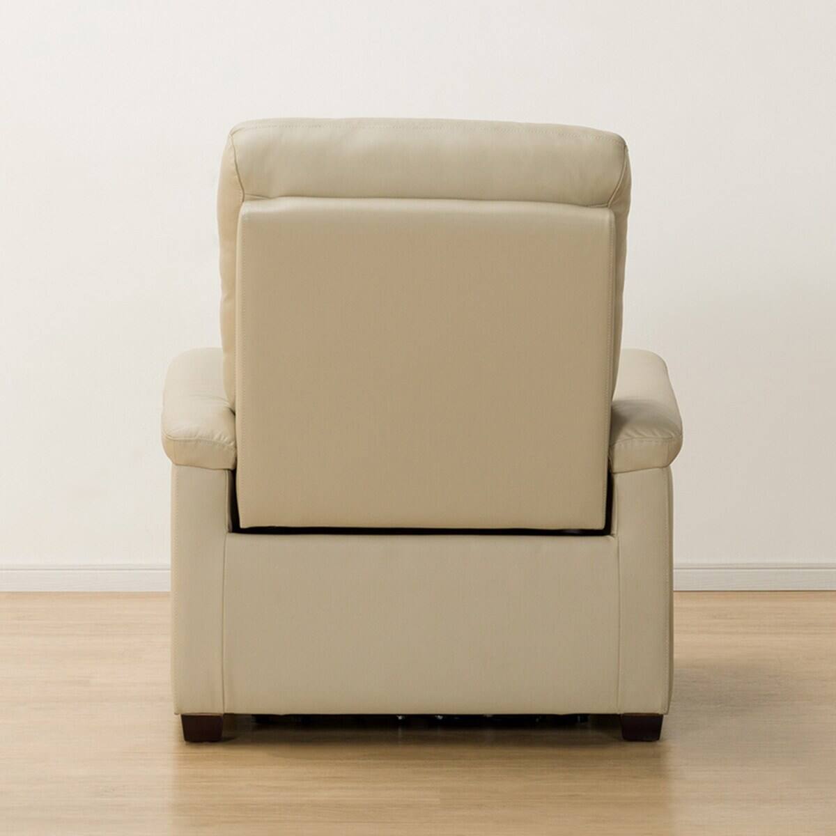 傷・汚れに強い 1人掛け電動リクライニングソファ 合皮タイプ (N