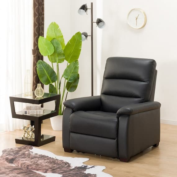 傷・汚れに強い合成皮革 1人掛け電動リクライニングソファ(Nビリーバ 抗ウイルスNシールドBK) 8枚目画像