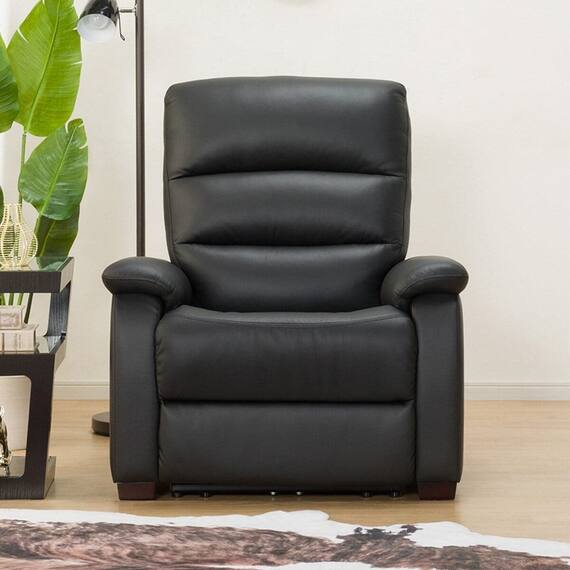 傷・汚れに強い合成皮革 1人掛け電動リクライニングソファ(Nビリーバ 抗ウイルスNシールドBK) 12枚目画像