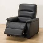 傷・汚れに強い合成皮革 1人掛け電動リクライニングソファ(Nビリーバ 抗ウイルスNシールドBK) 13枚目画像