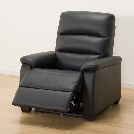 傷・汚れに強い合成皮革 1人掛け電動リクライニングソファ(Nビリーバ 抗ウイルスNシールドBK) 13枚目画像