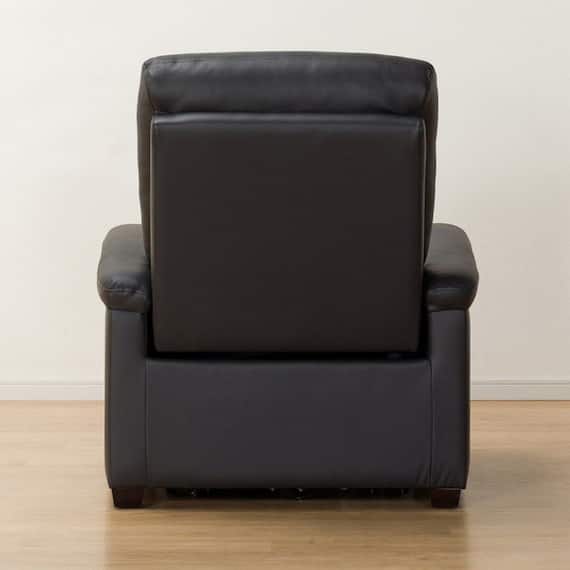 傷・汚れに強い合成皮革 1人掛け電動リクライニングソファ(Nビリーバ 抗ウイルスNシールドBK) 16枚目画像