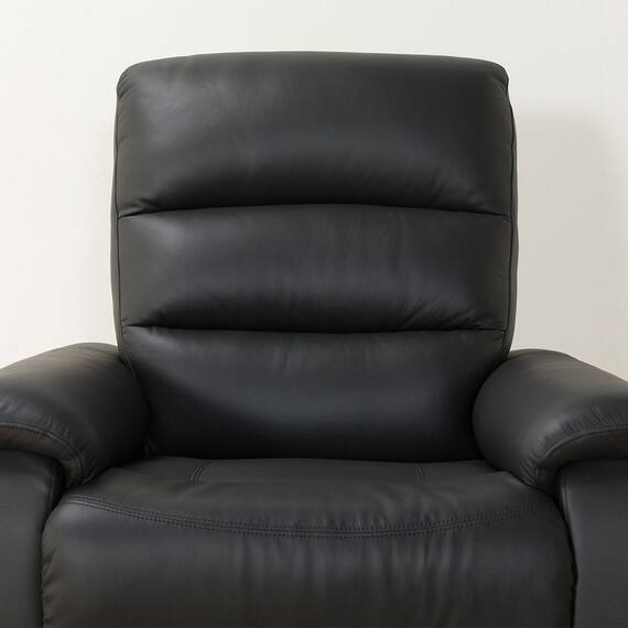 傷・汚れに強い合成皮革 1人掛け電動リクライニングソファ(Nビリーバ 抗ウイルスNシールドBK) 18枚目画像