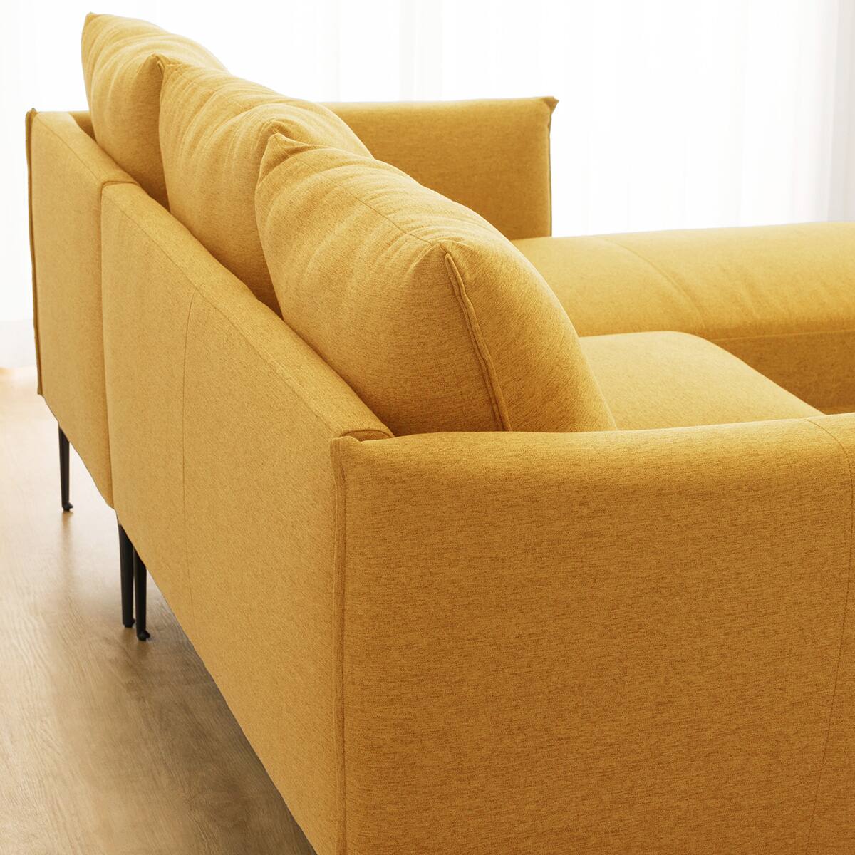 布張りカウチソファ(KK168 LC YE) | ニトリネット【公式】 家具