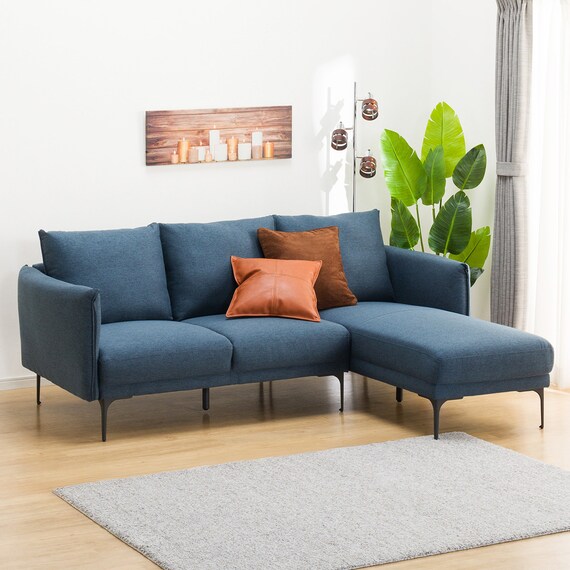 カウチソファ 布張りタイプ (KK168 左カウチ DBL) 8枚目画像