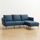 カウチソファ 布張りタイプ (KK168 左カウチ DBL) 10枚目画像