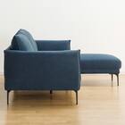 カウチソファ 布張りタイプ (KK168 左カウチ DBL) 13枚目画像