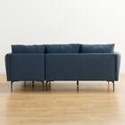 カウチソファ 布張りタイプ (KK168 左カウチ DBL) 15枚目画像