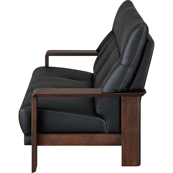 3人掛けソファ 本革(一部合成皮革)タイプ (カリモク ダンテ2 W15403K BK554/BR) 7枚目画像