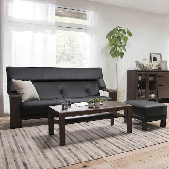 3人掛けソファ 本革(一部合成皮革)タイプ (カリモク ダンテ2 W15403K BK554/BR) 14枚目画像
