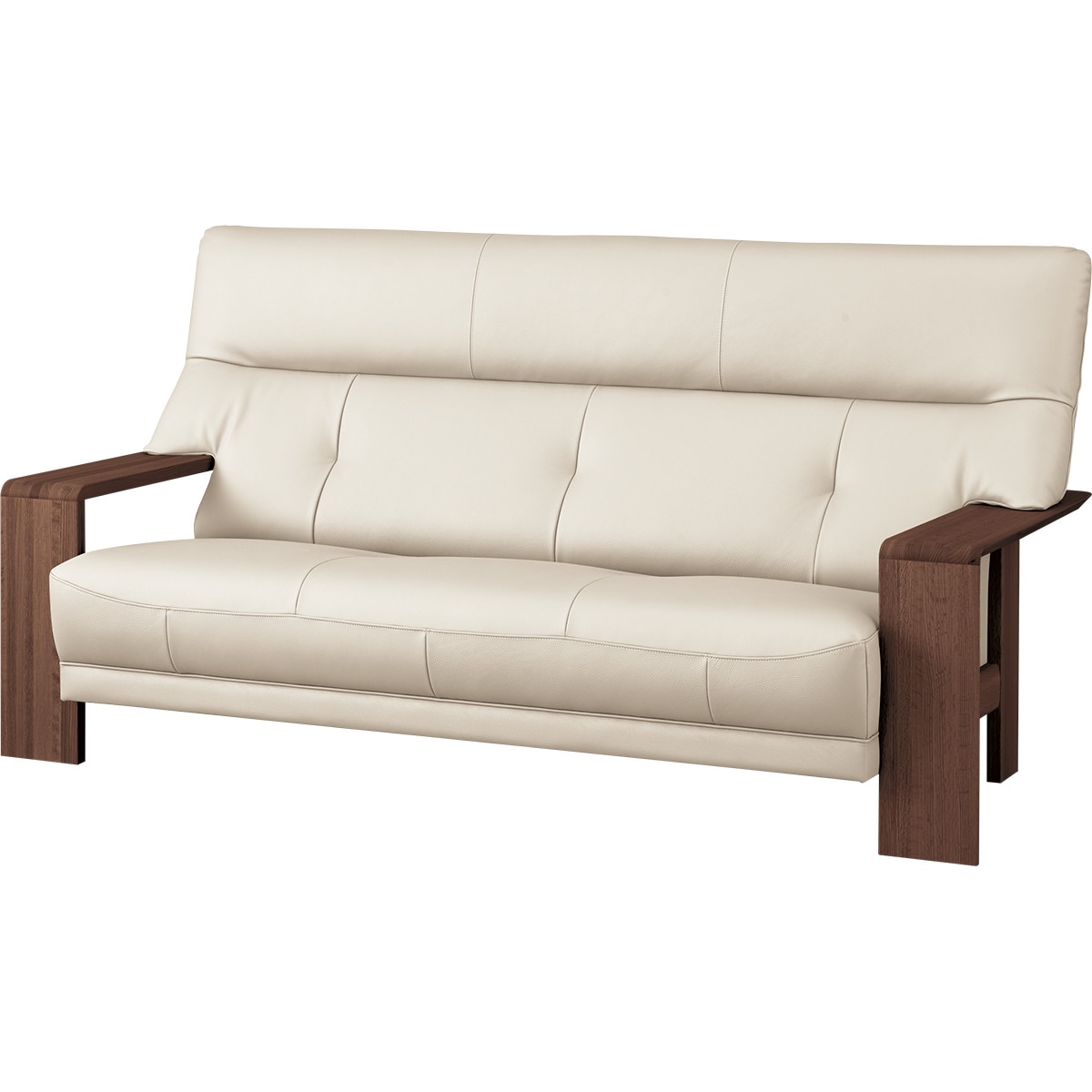 3人掛けソファ 本革(一部合成皮革)タイプ (カリモク ダンテ2 W15403K