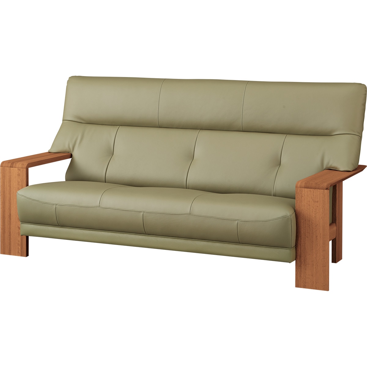 3人掛け本革(一部合成皮革)ソファ(カリモク ダンテ2 W15403H