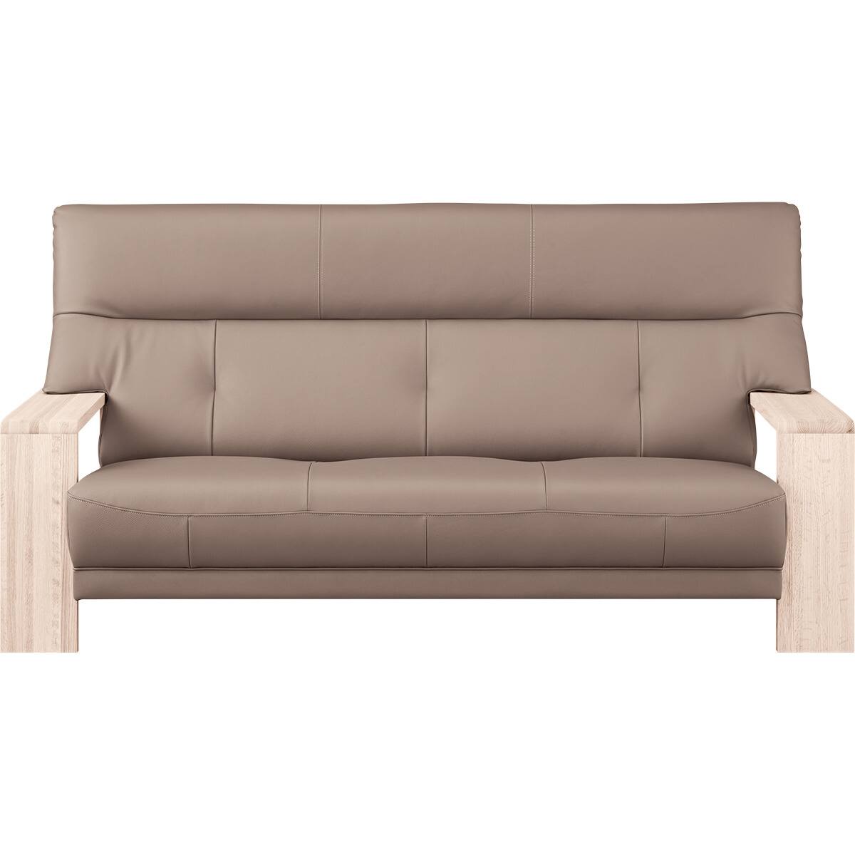 3人掛けソファ 本革(一部合成皮革)タイプ (カリモク ダンテ2 W15403Y