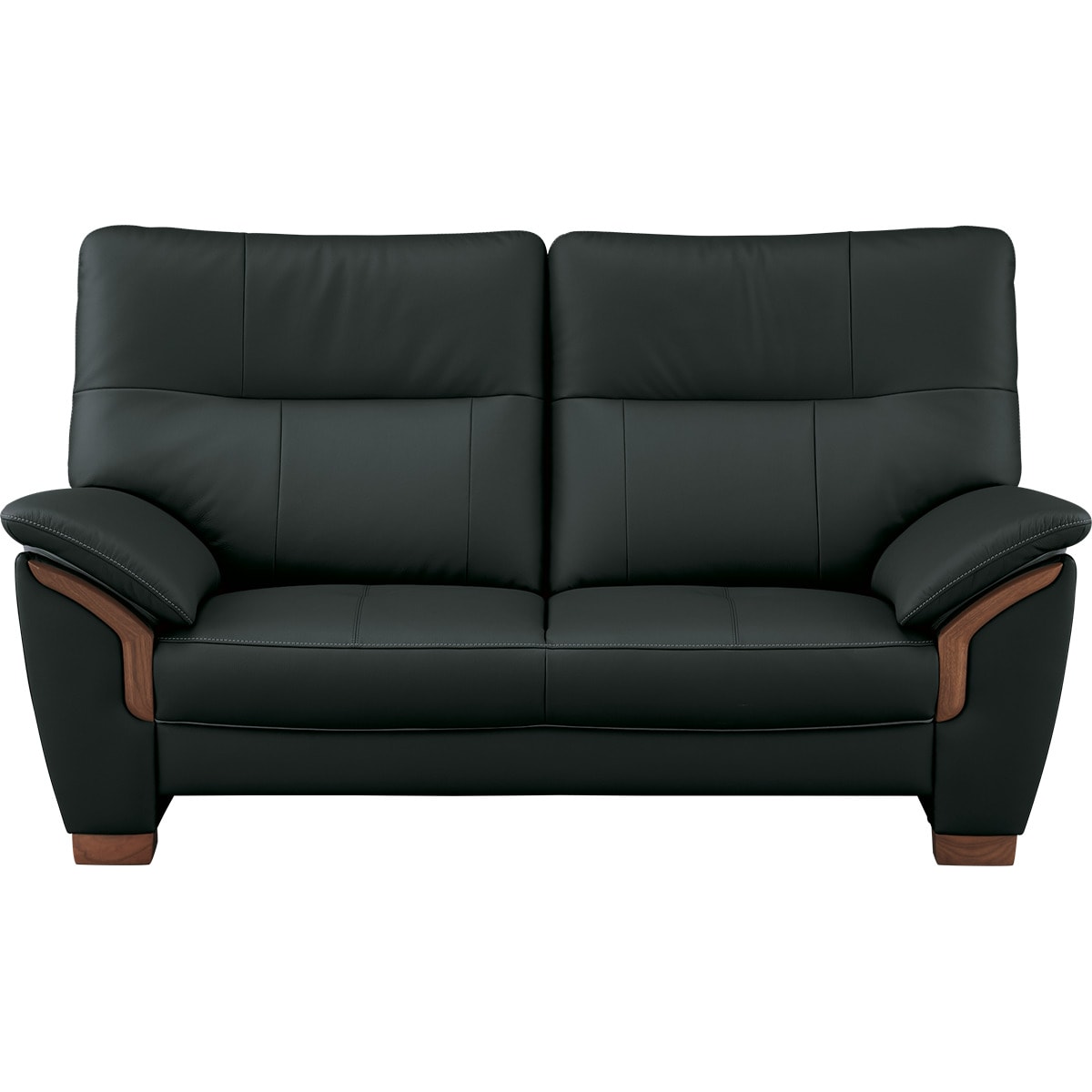 2人掛けワイドソファ(カリモク KM02Z19712R ストラダ BK