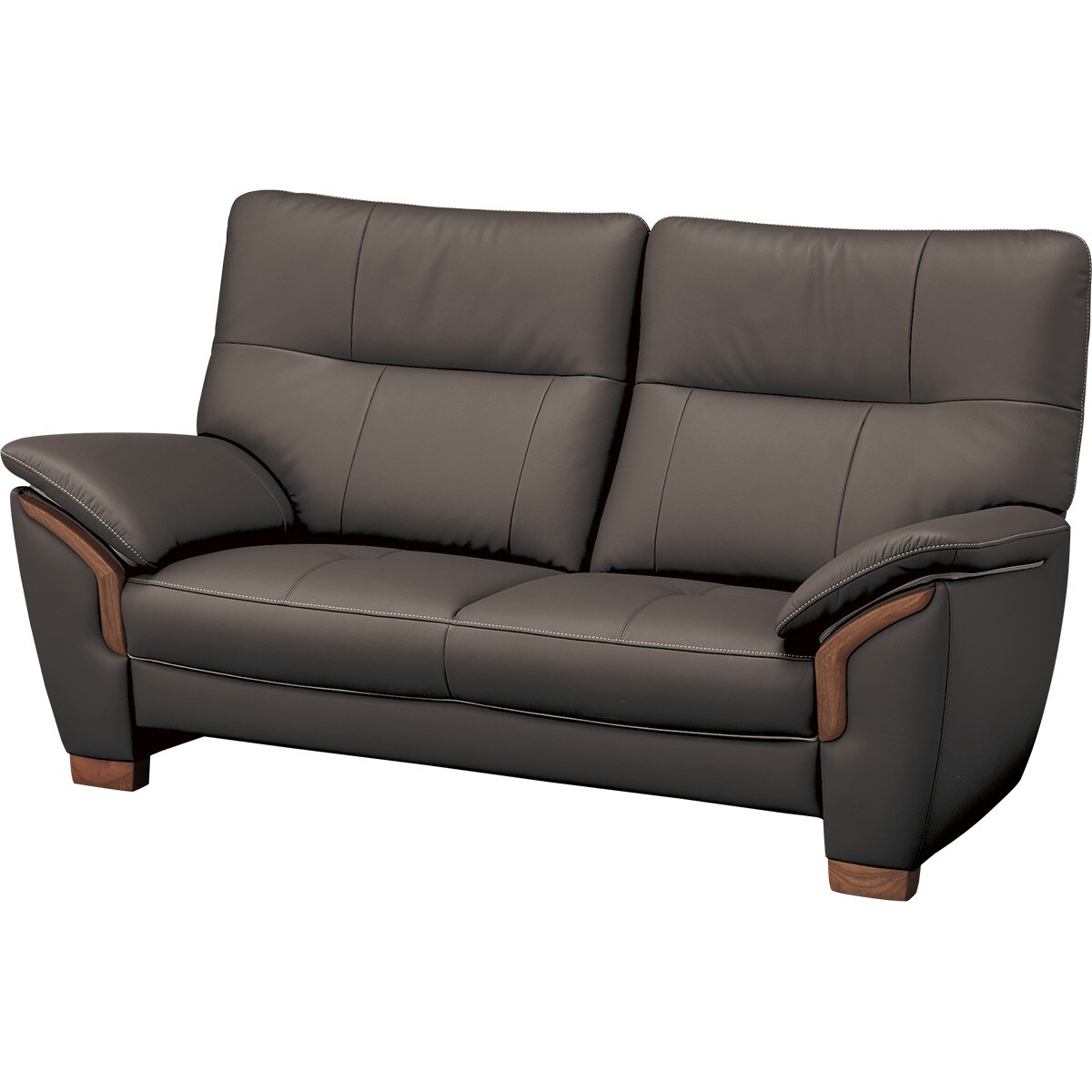 2人掛けワイドソファ(カリモク KM02Z19712R ストラダ DGY) | ニトリ