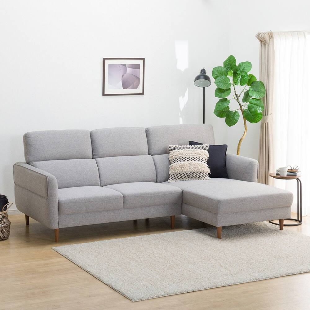 ①コーナーソファ ブラウン 240cm x 200cm ニトリ（カウチソファ通販 