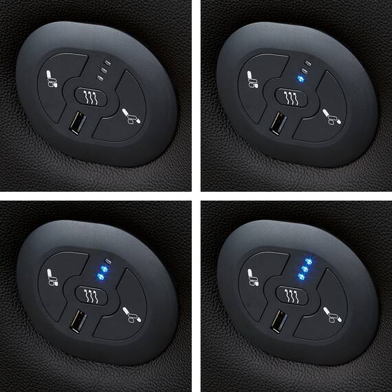 1人用電動リクライニングソファ(Nビリーバ2 ヒーター付き BK) 3枚目画像