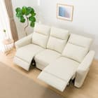 3人掛け電動リクライニングソファ 本革(一部合成皮革)タイプ (UM01 2モーター IV) 7枚目画像