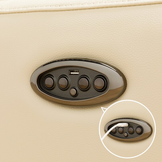 3人掛け電動リクライニングソファ 本革(一部合成皮革)タイプ (UM01 2モーター IV) 16枚目画像