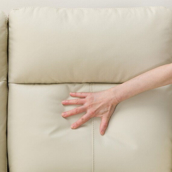 3人掛け電動リクライニングソファ 本革(一部合成皮革)タイプ (UM01 2モーター IV) 17枚目画像